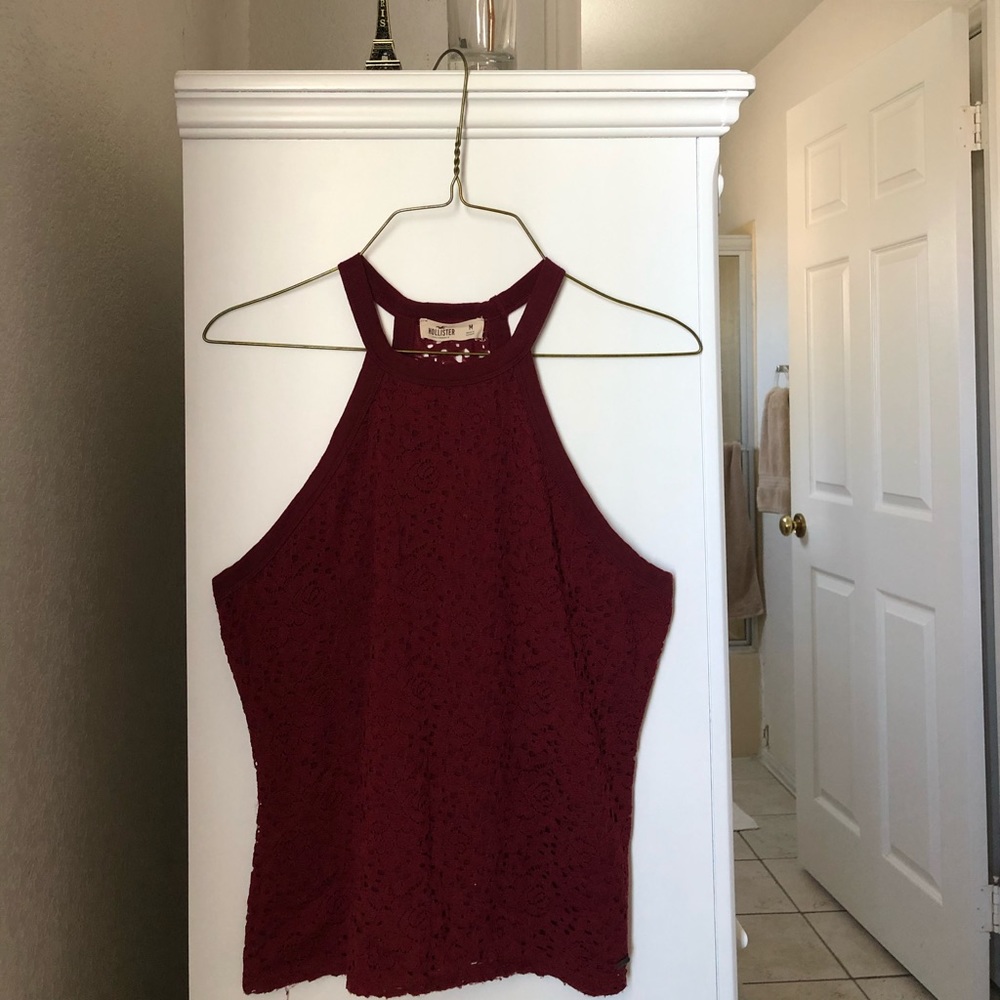 Hollister red shirt